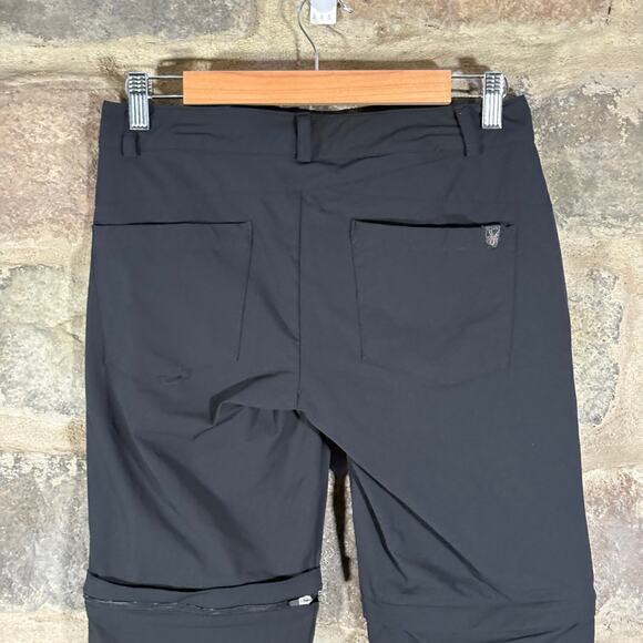 Spyder Convertible Pants Shorts Woman's Small Black Nylon Gorpcore Outdoor - Picture 7 of 16